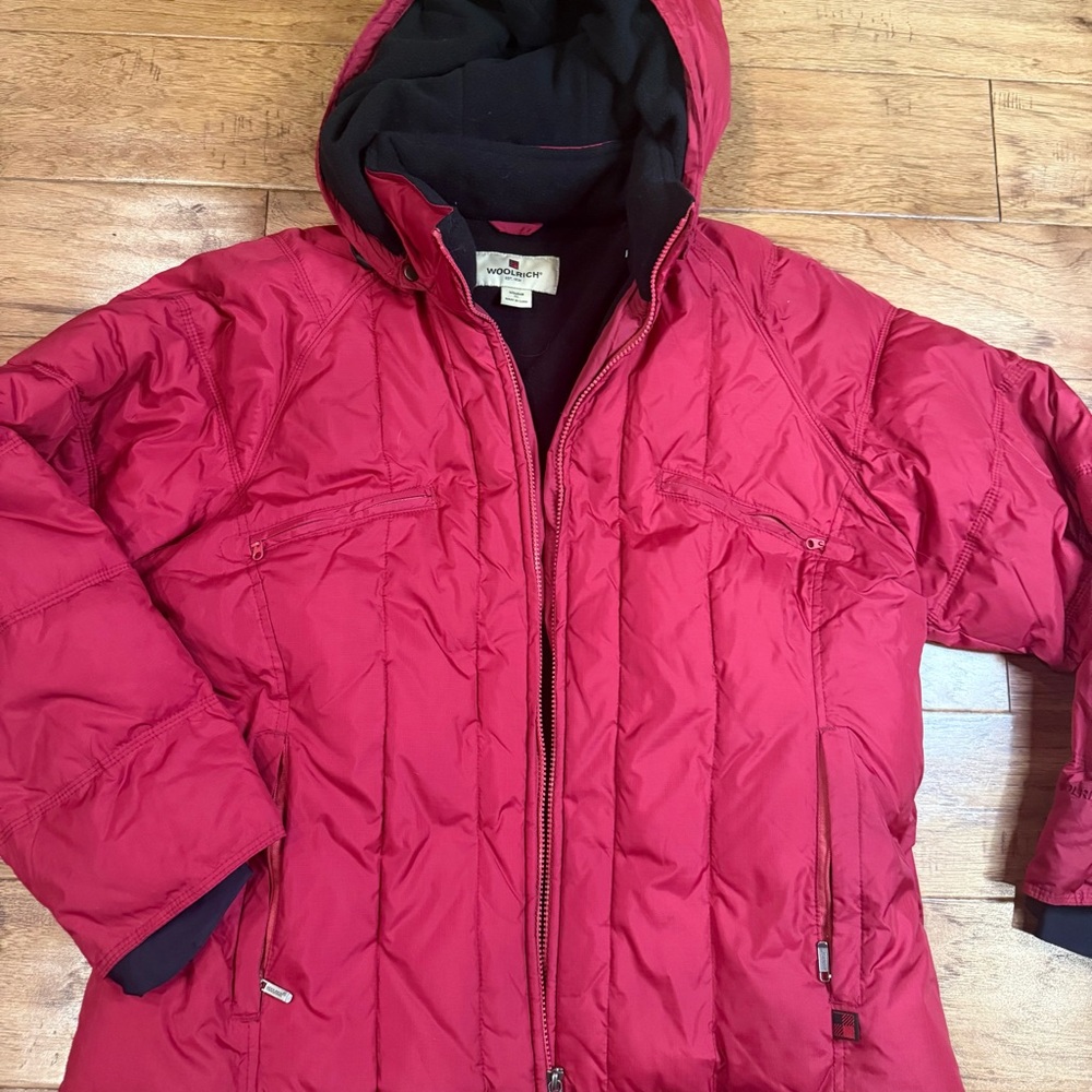 Woolrich Women’s Raspberry Puffer Jacket Size XL - Picture 3 of 9